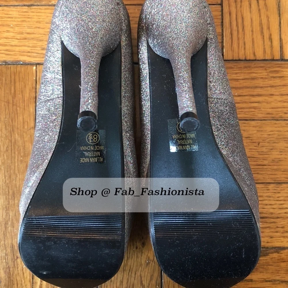 Glitter prom heels formal party wear size 8.5